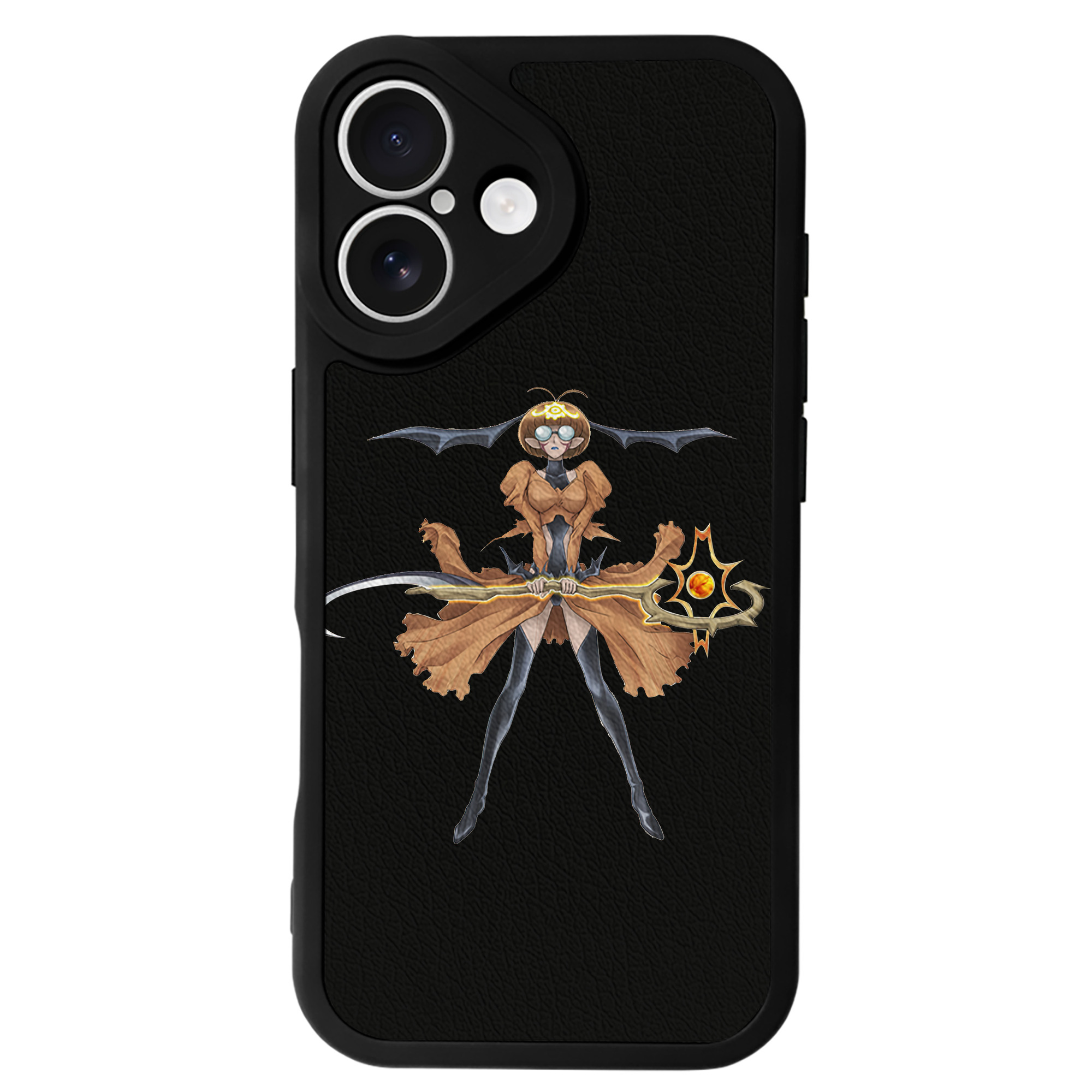 （画像用） 遊☆戯☆王 Yu-Gi-Oh! 【iPhone 16シリーズ対応】シリコンスマホケース（レザー調） 材質：シリコン